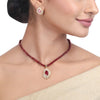 Ujjwal Zircon Rupa Pendant Set