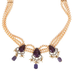 22k Gold Plated Teej Anshula Choker Set