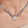 Ujjwal Mohini Zircon Pendant Set