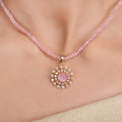 Ujjwal Das Zircon Pendant Set