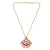 22k Gold Plated Teej Darpanika Pendant Set