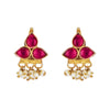 22k Gold Plated Teej Darpanika Pendant Set