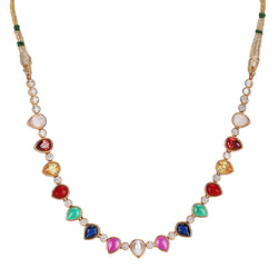 22k Gold Plated Teej Rangmala Choker Set