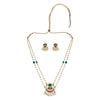 22k Gold Plated Teej Gavaksha Pendant Set