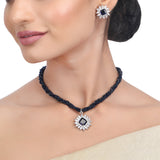 Ujjwal Niya Zircon Pendant Set