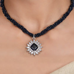 Ujjwal Niya Zircon Pendant Set