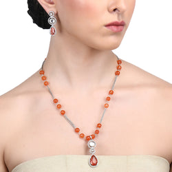 Deepika Zircon Pendant Set