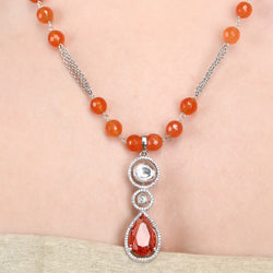 Deepika Zircon Pendant Set