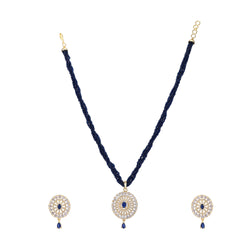 Ujjwal Tresa Zircon Pendant Set