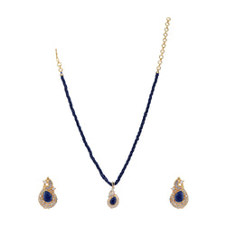 Ujjwal Kareena Zircon Pendant Set