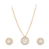Ujjwal Anjali Zircon Pendant Set
