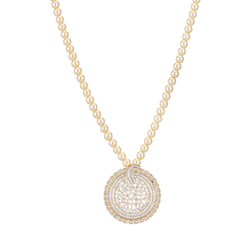 Ujjwal Anjali Zircon Pendant Set