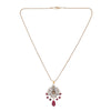 22k Gold Plated Amolya Raktima Pendant Set