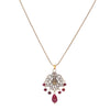 22k Gold Plated Amolya Raktima Pendant Set