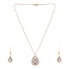 22k Gold Plated Amolya Kshirja Pendant Set