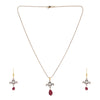 22k Gold Plated Amolya Kanira Pendant Set