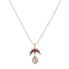 22k Gold Plated Amolya Dhanika Pendant Set