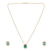 22k Gold Plated Amolya Smara Pendant Set