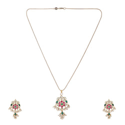 22k Gold Plated Amolya Varnika Pendant Set