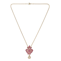 22k Gold Plated Amolya Netra Pendant Set