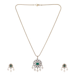 22k Gold Plated Amolya Harini Pendant Set