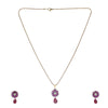 22k Gold Plated Amolya Abeer Pendant Set