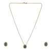 22k Gold Plated Amolya Naysa Pendant Set