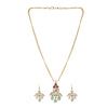 22k Gold Plated Amolya Jhumira Pendant Set