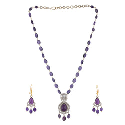 22k Gold Plated Amolya Kumudini Pendant Set