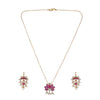 22k Gold Plated Amolya Padmika Pendant Set