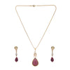 22k Gold Plated Amolya Raaya Pendant Set