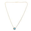 Sparsh 22k Gold Plated Turquoise Pendant