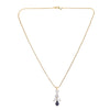Sparsh 22k Gold Plated Blue Iolite Pendant