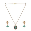 22k Gold Plated Amolya Varnya Pendant Set
