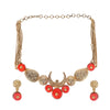 22k Gold Plated Amolya Amra Necklace Set