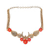 22k Gold Plated Amolya Amra Necklace Set