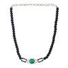 Sparsh 22k Gold Plated Green Onyx Pendant