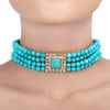 GULUBAND Zulekha ZIRCON  choker set