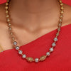 Swarnam - Gold /Silver Strings Chetu Necklace Set