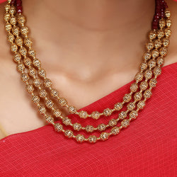 Swarnam - Gold Strings Pranitha Necklace Set