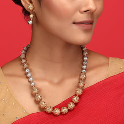 Swarnam - Gold /Silverstrings Trisha Necklace Set