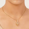 22k Gold Plated Gulnaar Ambar Pendant Set