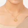 22k Gold Plated Gulnaar Leher Pendant Set