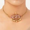 22k Gold Plated Sunheri Noor Necklace Set