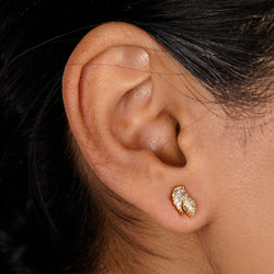 22k Gold Plated Ziya Velvet Studs
