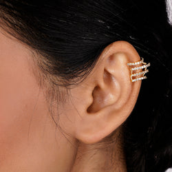 22k Gold Plated Jhilmil Aura Earclips