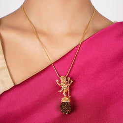 22k Gold Plated Ishvara Veera Pendant