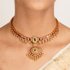 22k Gold Plated Kanaka Ravina Necklace Set