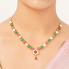22k Gold Plated Gulnaar Pankh Necklace Set