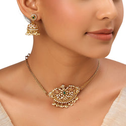22k Gold Plated Kanchan Ambika Choker Set